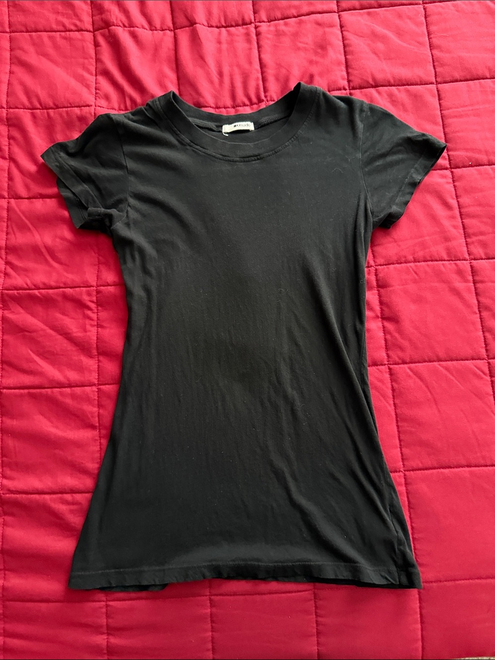 LAmade Black Slim Short Sleeve Crewneck Tee